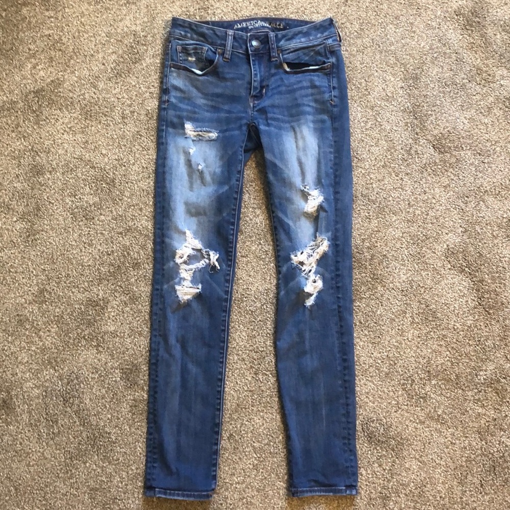 American Eagle Distressed Skinny Jeans